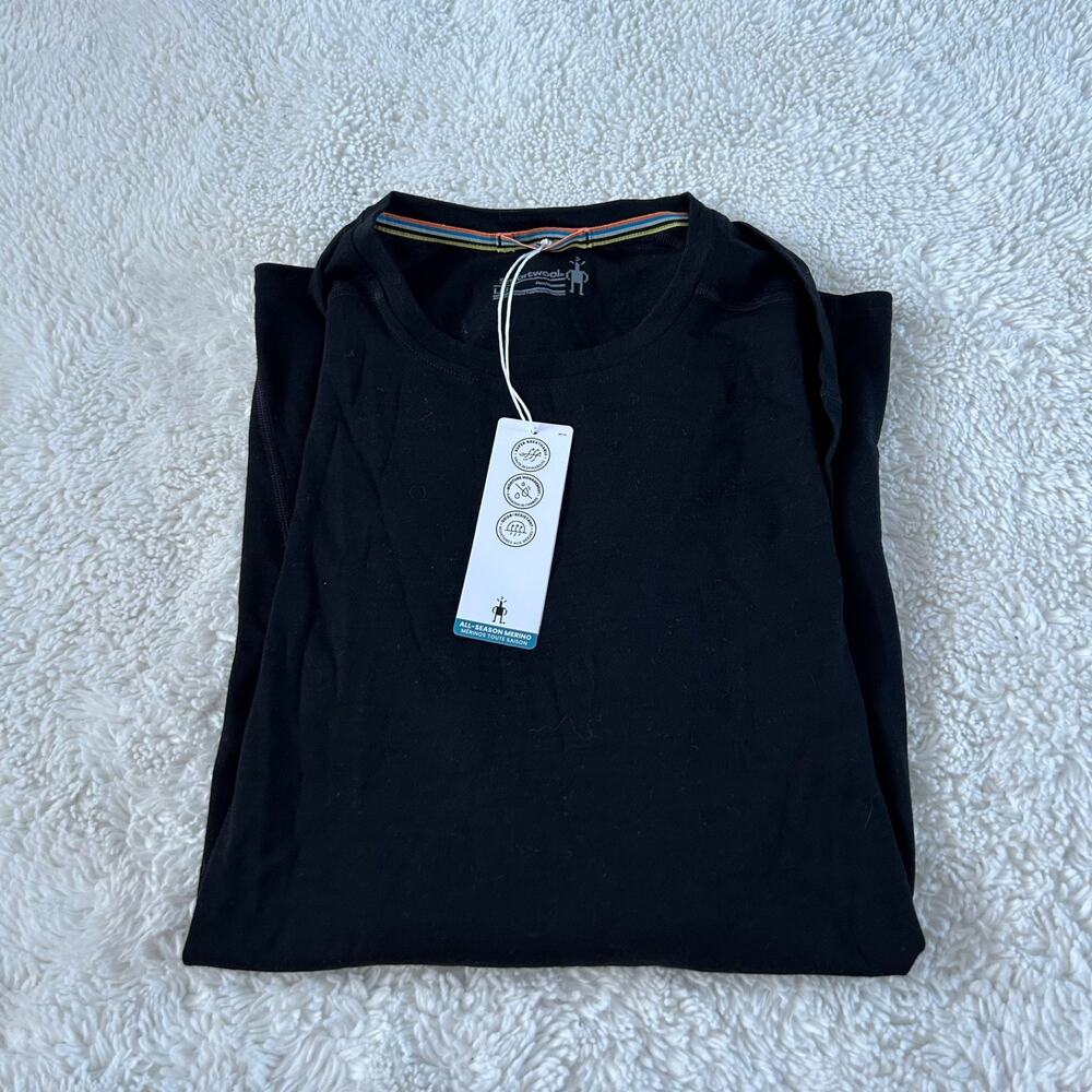 Smartwool Men All Season Long Sleeve Black L Merino Wool Gorpcore Hiking Outdoor